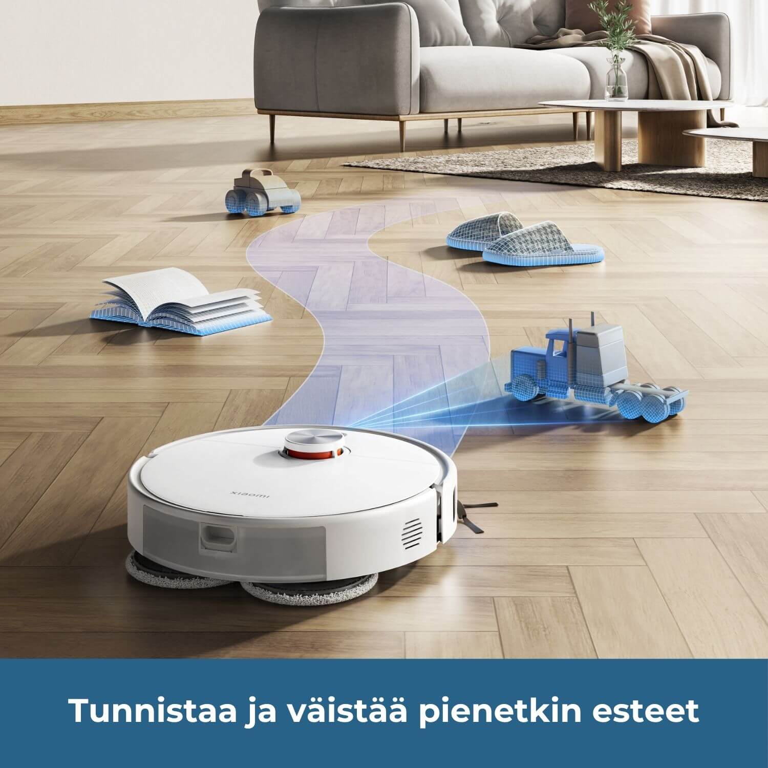 Xiaomi Robot Vacuum S40 Pro väistää pienetkin esteet