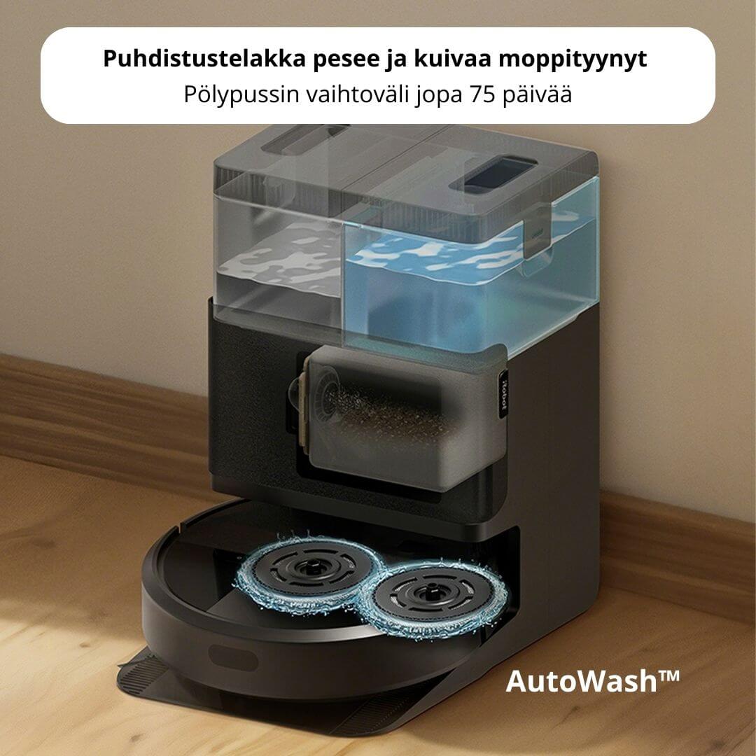 iRobot Roomba Combo 405+ robotti-imuri & -moppi + puhdistustelakka