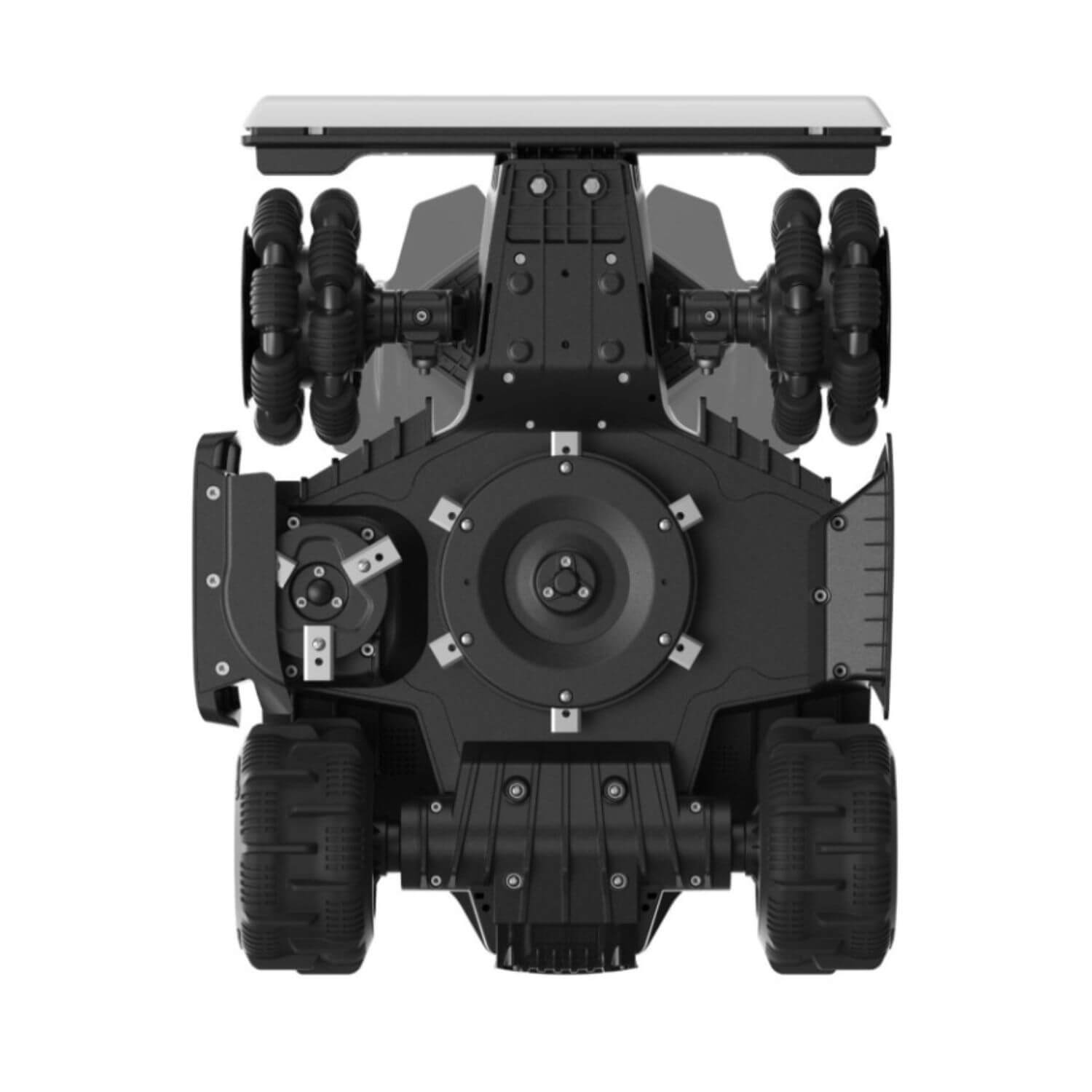 mammotion-luba-mini-2-1500-awd-lidar-robottiruohonleikkuri tuotekuva, valkoinen/musta/keltainen, pohja