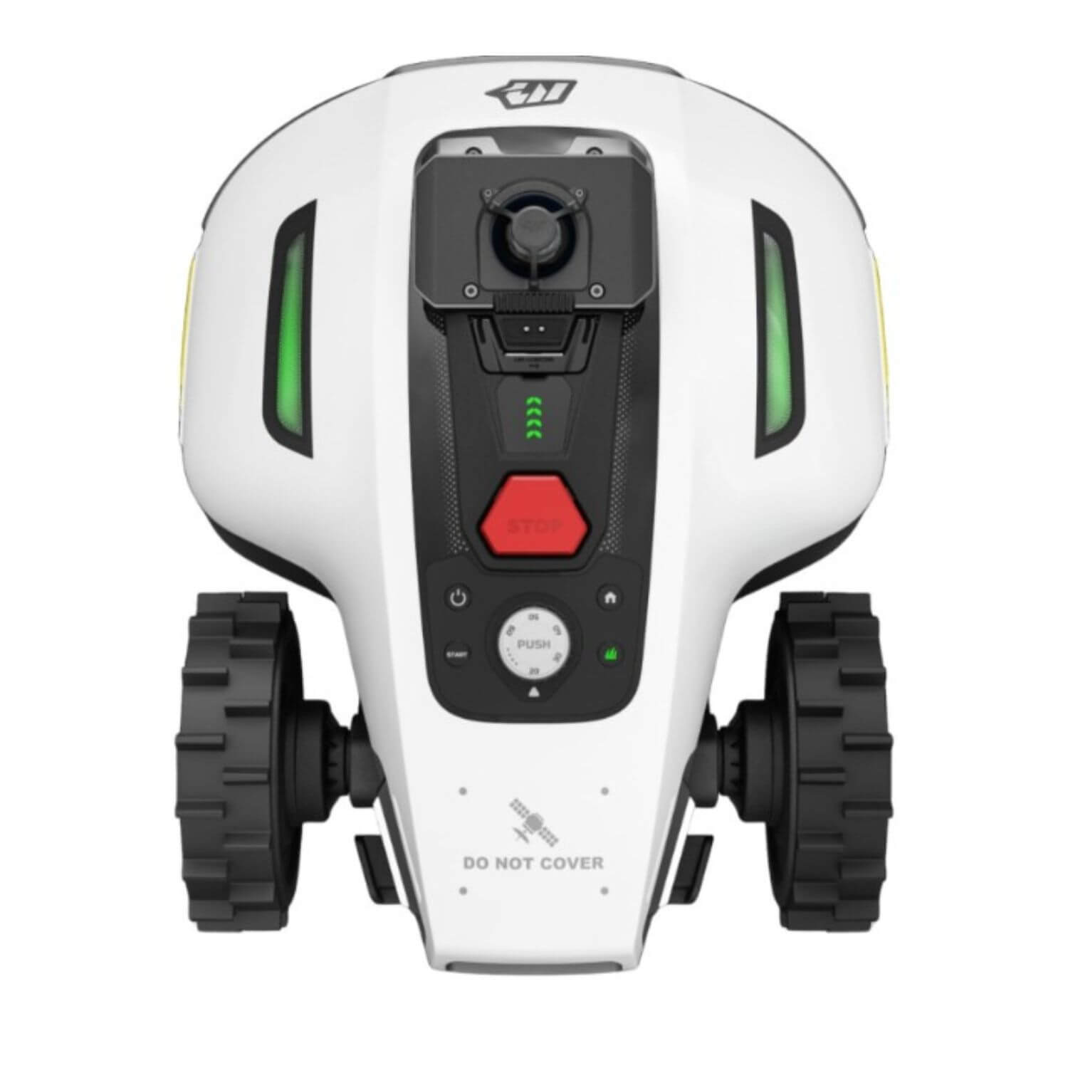 mammotion-yuka-mini-2-lidar-vision-rajalangaton-robottiruohonleikkuri tuotekuva tummanharmaa/musta ylhäältä