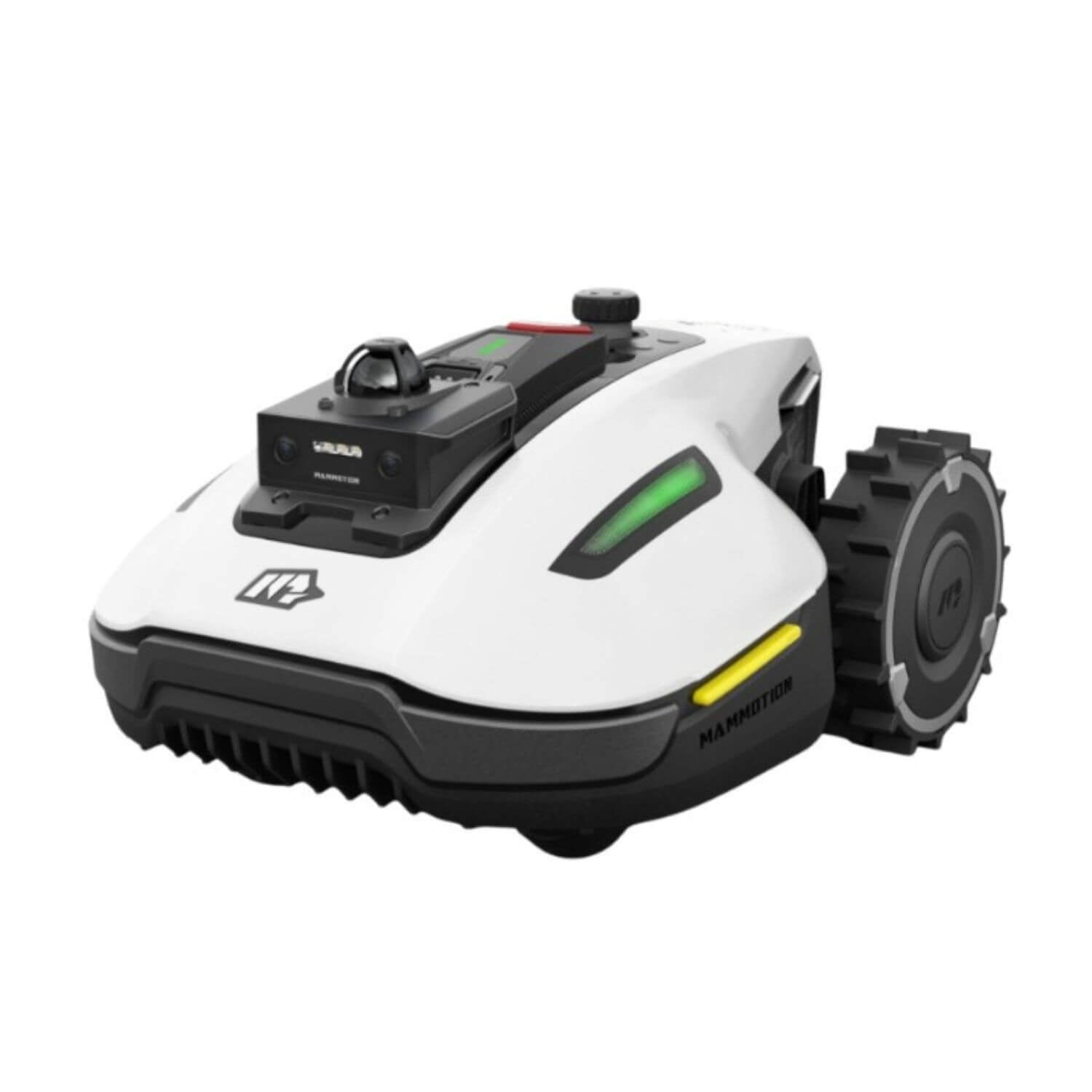 mammotion-yuka-mini-2-lidar-vision-rajalangaton-robottiruohonleikkuri tuotekuva tummanharmaa/musta sivuviisto