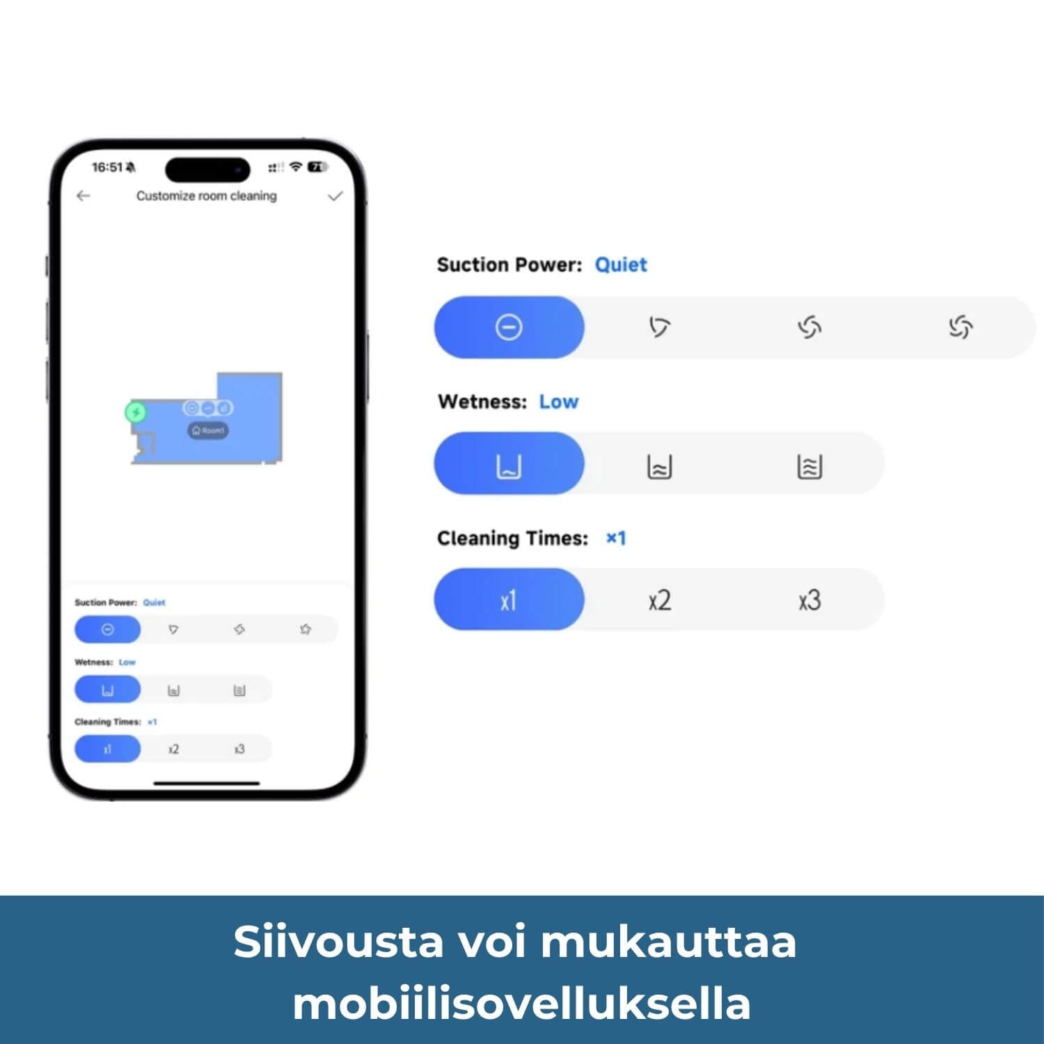 MOVA E20s Pro Plus robotti-imuri & -moppi + tyhjennystelakka