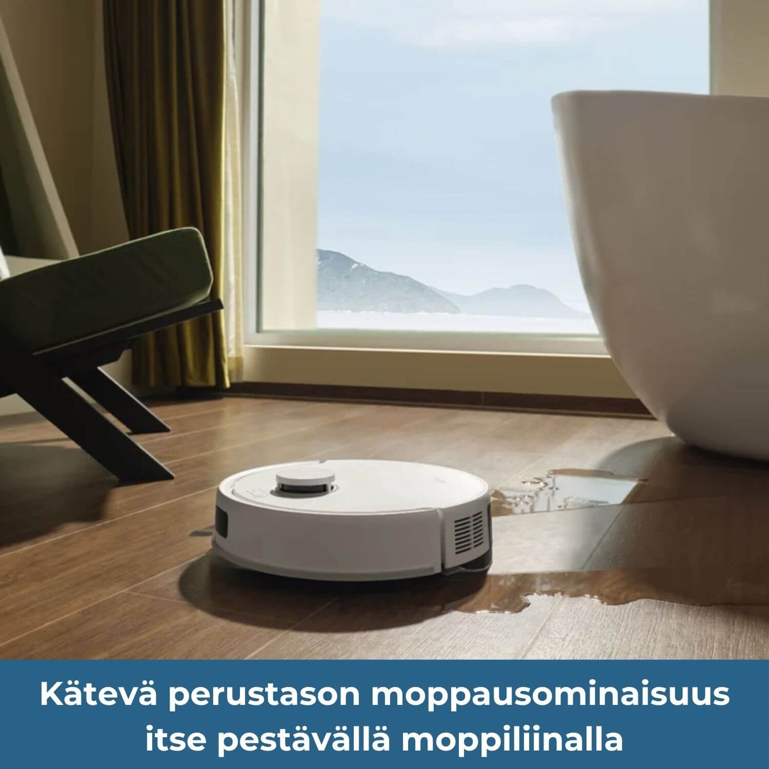 MOVA E20s Pro Plus robotti-imuri & -moppi + tyhjennystelakka