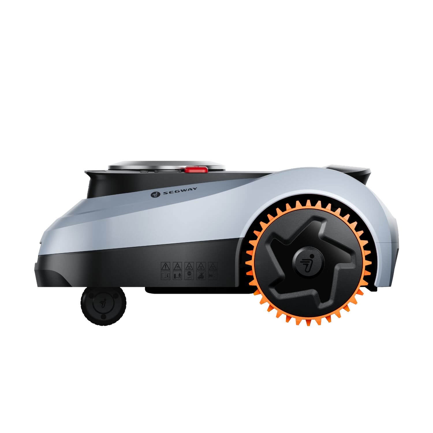 segway navimow i2E lidar rajalangaton robottiruohonleikkuri harmaa/musta, tuotekuva vasen sivu