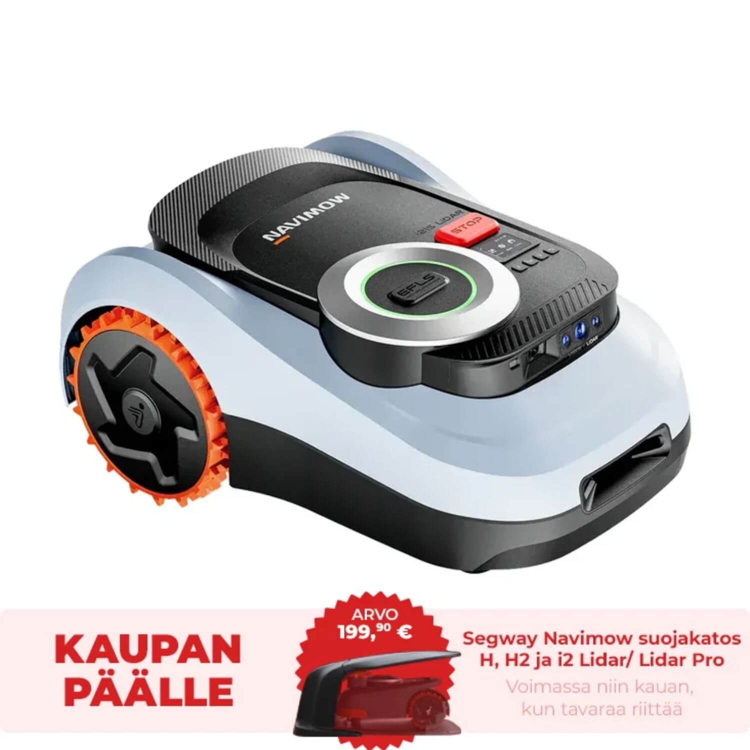 Segway Navimow i210E Lidar Pro rajalangaton robottileikkuri 1000 m2