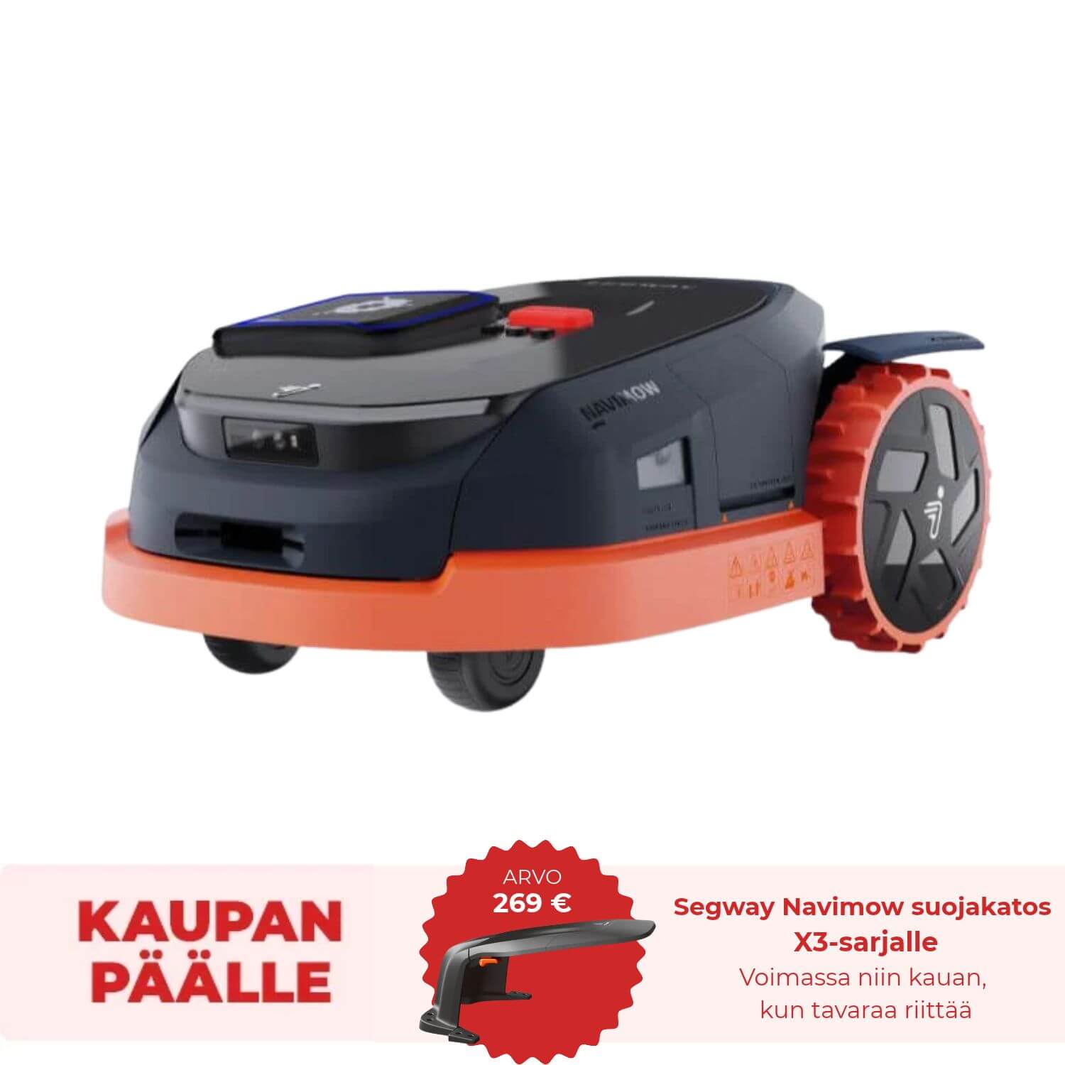 Segway Navimow X330 rajalangaton robottileikkuri GPS + VisionFence 2 (3000 m2)